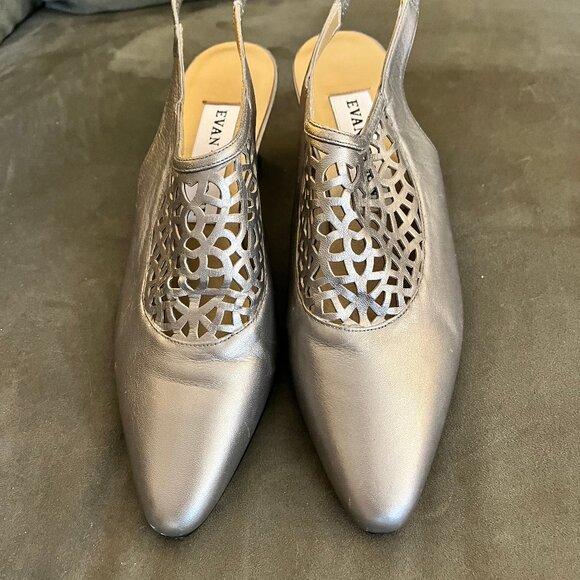 Vintage Evan-Picone Size 8 Leather Heels - Picture 2 of 14